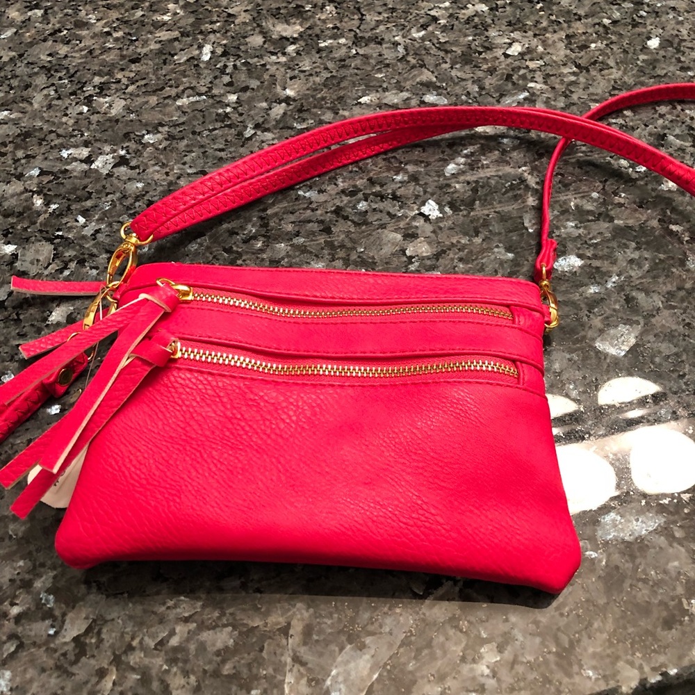 Pink crossbody purse
